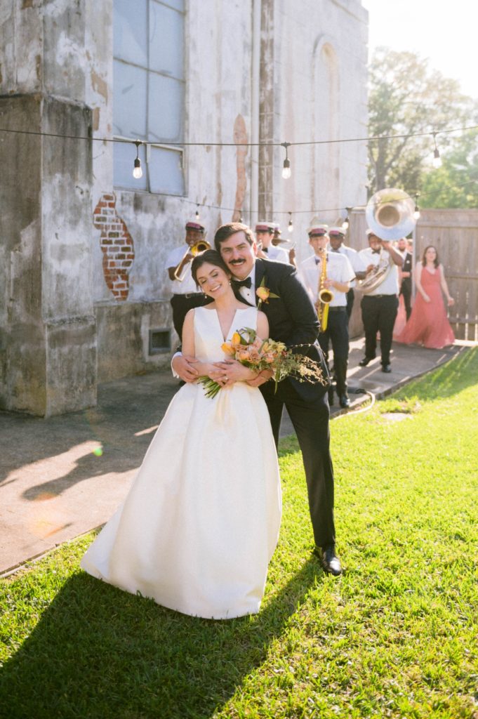 a second line at the Marigny Opera House wedding
